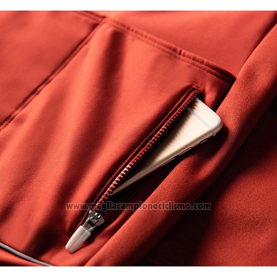 2019 Abbigliamento Ciclismo La Passione Arancione Grigio Manica Lunga e Salopette